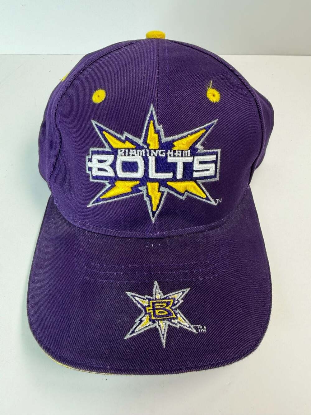 Vintage Birmingham Bolts XFL Football Adjustable Hat Drew Pearson Marketing NWT